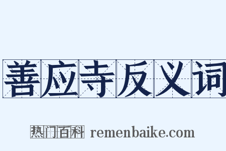 善应寺反义词是什么意思的图片